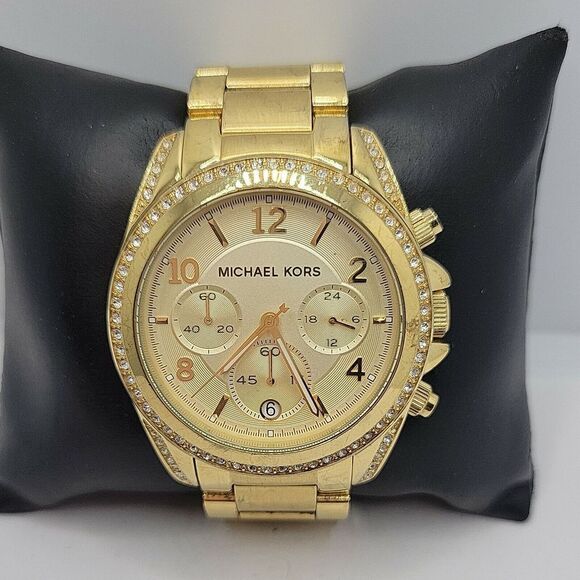 MICHAEL KORS Blair MK5166 Women's Gold Stainless Steel Analog Dial Watch AM233 - Picture 2 of 11